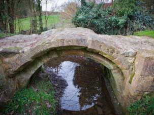 Scheduled Ancient Monument, 14th Century Packhorse Bridge, Church Lane